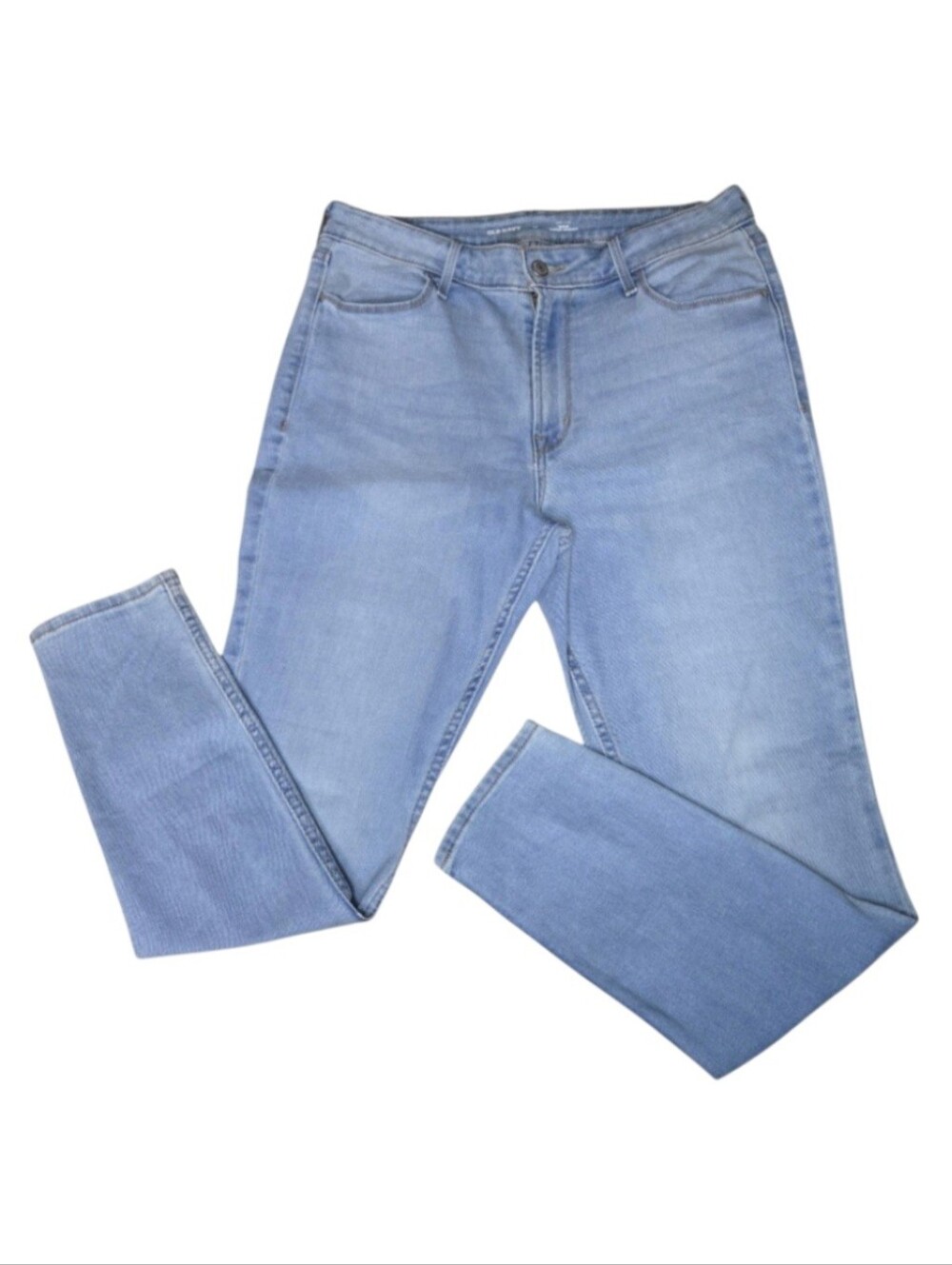 Old Navy High-Rise Wow Super-Skinny Jeans in Light Wash Blue,Size 12 Women's!
